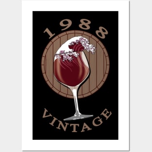 Wine Lover Birthday - 1988 Vintage Posters and Art